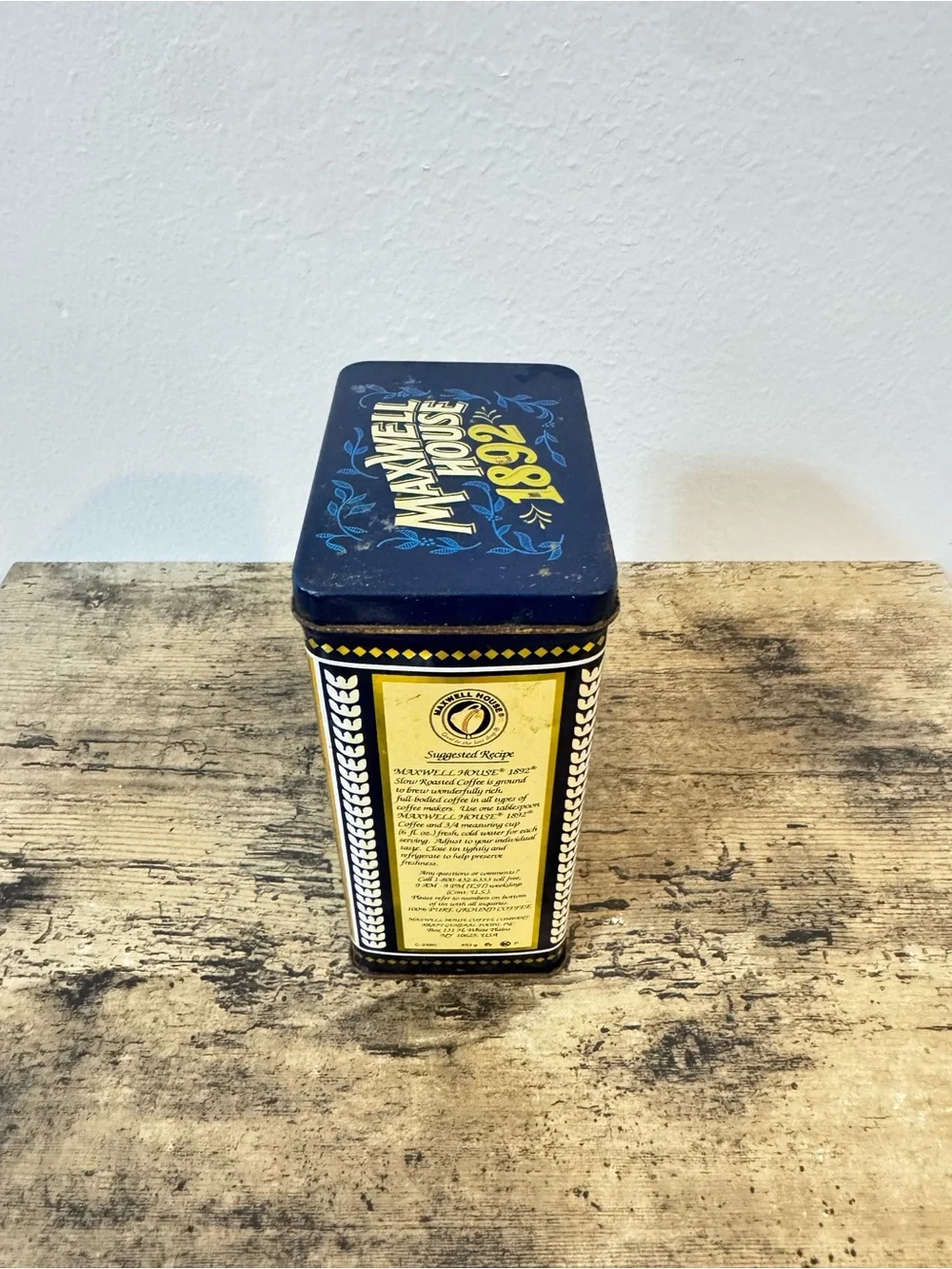 Maxwell House 1892 Coffee Tin Canister | 100th Anniversary